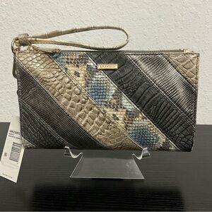 Brahmin Daisy ANTHRACITE FLASHBACK (SAMPLE BAG) Wristlet Cosmetic Clutch